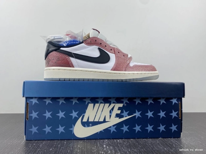 Rep 1 ROOM BLACK' X OG LOW JORDAN AIR FN0432-017 TROPHY 'RED 0711